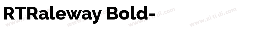 RTRaleway Bold字体转换